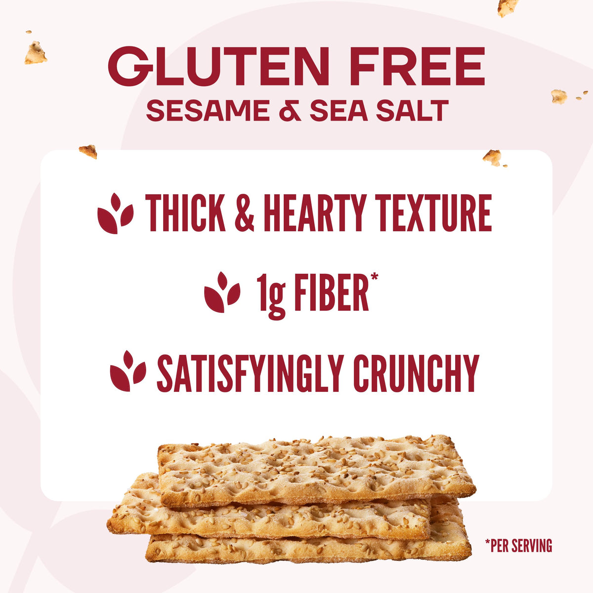 Wasa crispbread ingredients featuring non-GMO sesame and amaranth