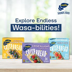 Eco-friendly packaging visual for Wasa crispbread