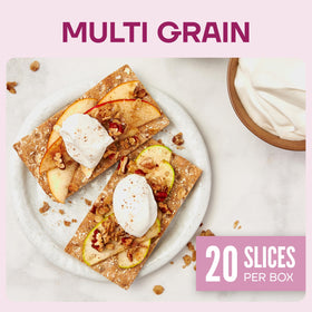 Close-up of Wasa texture highlighting hearty crunch and whole grains