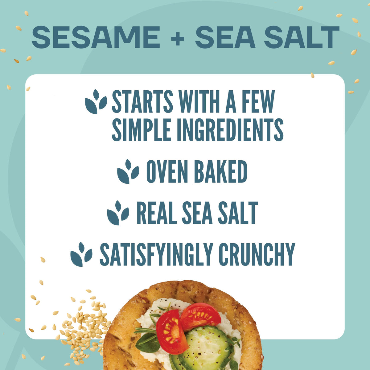 Wasa sesame crackers on a snack plate ready to share