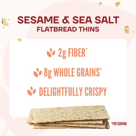 Wasa sesame-sea-salt flatbread slices for quick bites