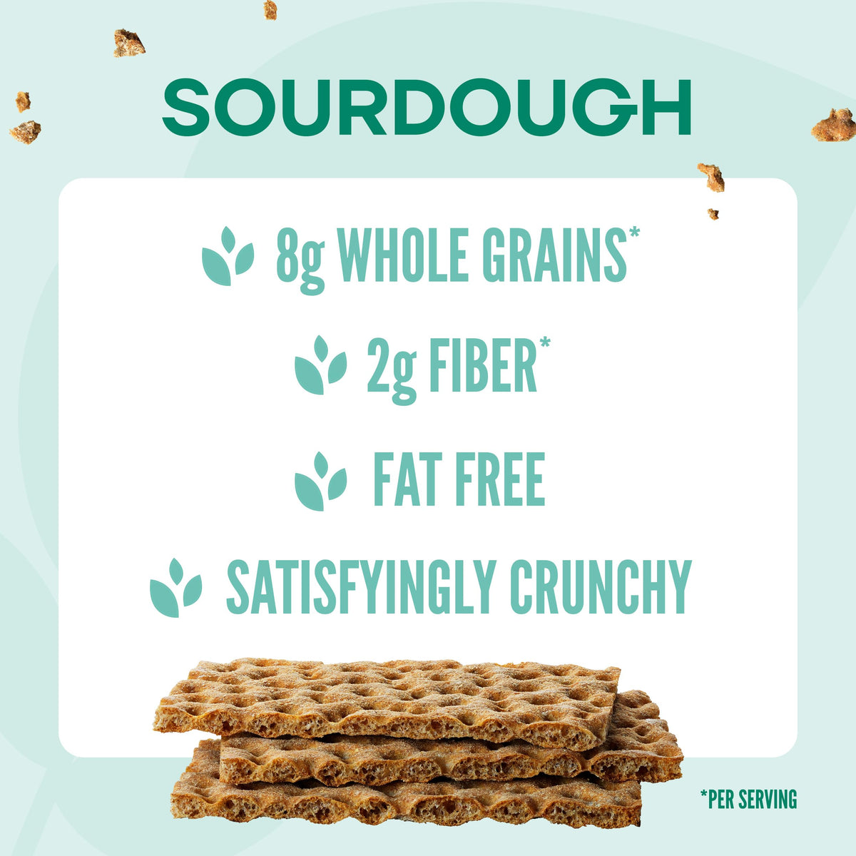 Wasa Sourdough Crispbread with toppings on a plate illustrating versatile meals