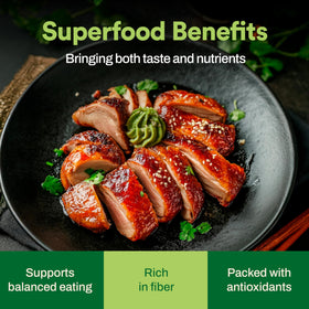 Wasabi-O label showcasing authentic flavor and premium quality.