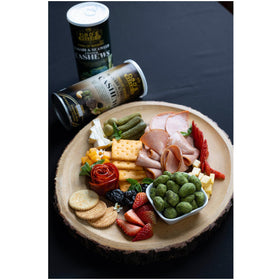 WASABI-O resealable 6-7oz canister keeps snacks fresh at desk or on the go.