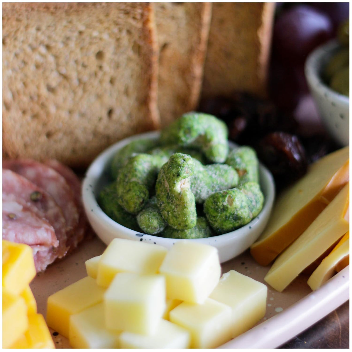 WASABI-O wine pairing and charcuterie ideas with sophisticated flavor balance.