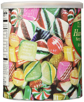 Party-table display with Washburn's candies as a festive treat.