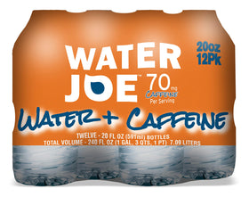 Water Joe caffeine bottle 20oz highlights portable energy without added sugar.