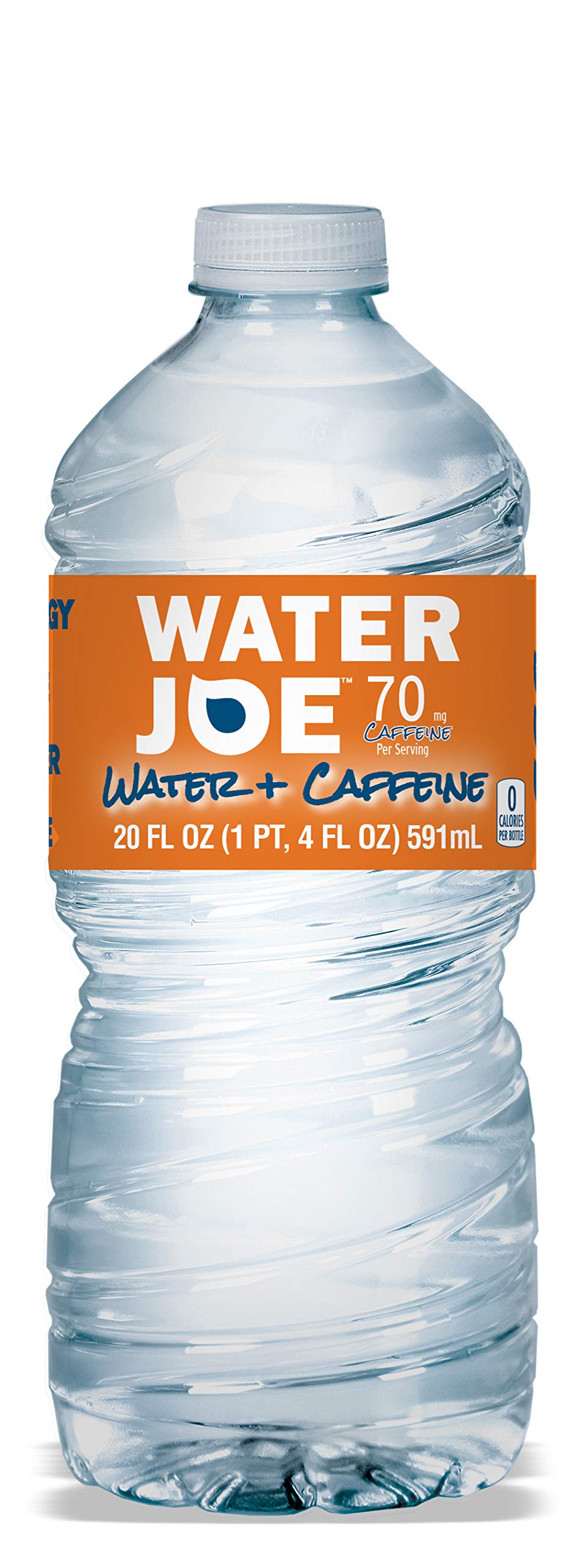 Water Joe zero-calorie sugar-free bottle showcases pure hydration with caffeine.