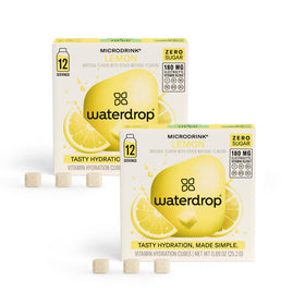 Waterdrop Hydration Cubes Lemon packaging for convenient on-the-go hydration.