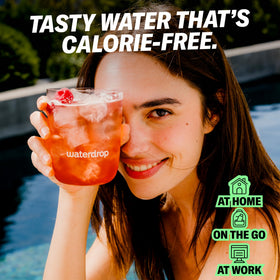 Waterdrop MICRODRINK grapefruit cubes in still water