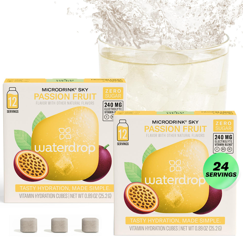 Waterdrop MICRODRINK Pineberry packshot showing zero sugar flavor for water