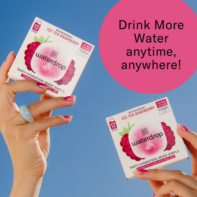 On-the-go Waterdrop Microdrink pack for quick flavor boosts.