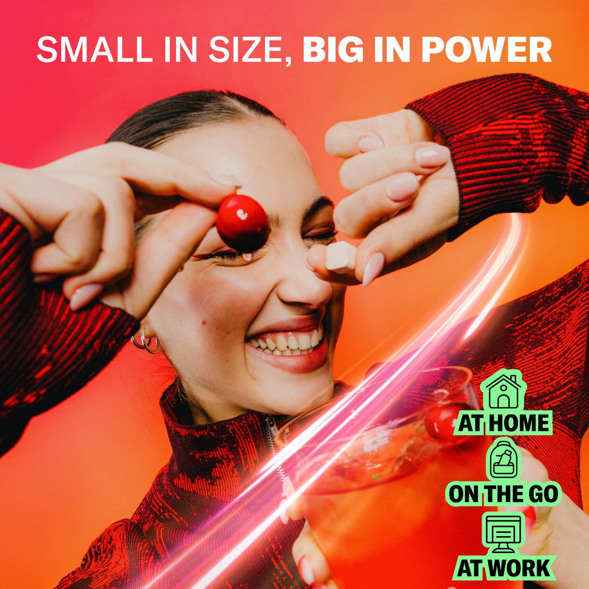 Waterdrop Microenergy zero sugar cubes provide vibrant taste without sugar or additives