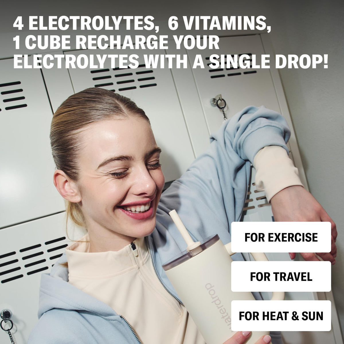 Ingredient list highlighting electrolytes and vitamins in Microlyte