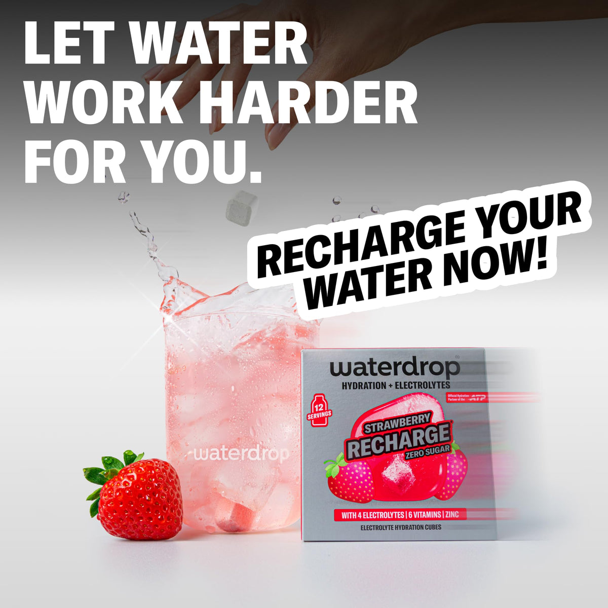 Product in travel setup ready for hot climate hydration