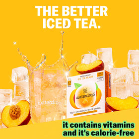 Waterdrop variety-pack with three Iced Tea flavors—sugar-free