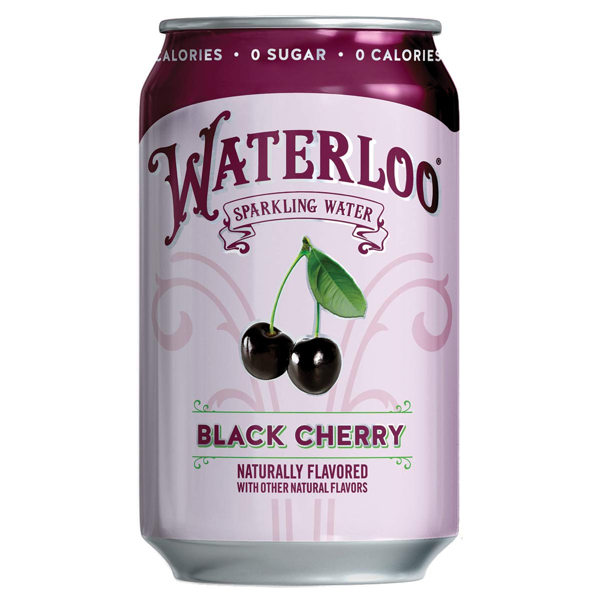 Waterloo Black Cherry 24-pack front view, ideal for gatherings