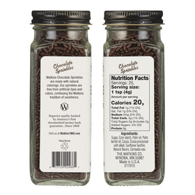 Watkins chocolate decorating sprinkles add chocolatey accents to cookies without artificial colors.