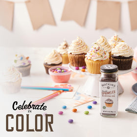 Watkins decorating sprinkles on cakes provide kosher, gluten-free finishing touch.