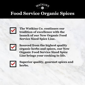 Watkins Garlic Powder label showing certifications and USA packaging.
