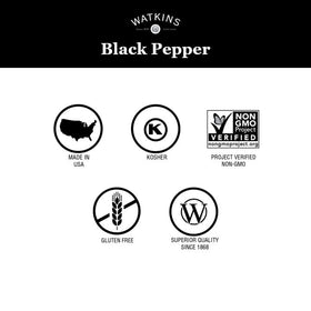 Watkins gourmet pepper on the dining table invites flavorful meals.
