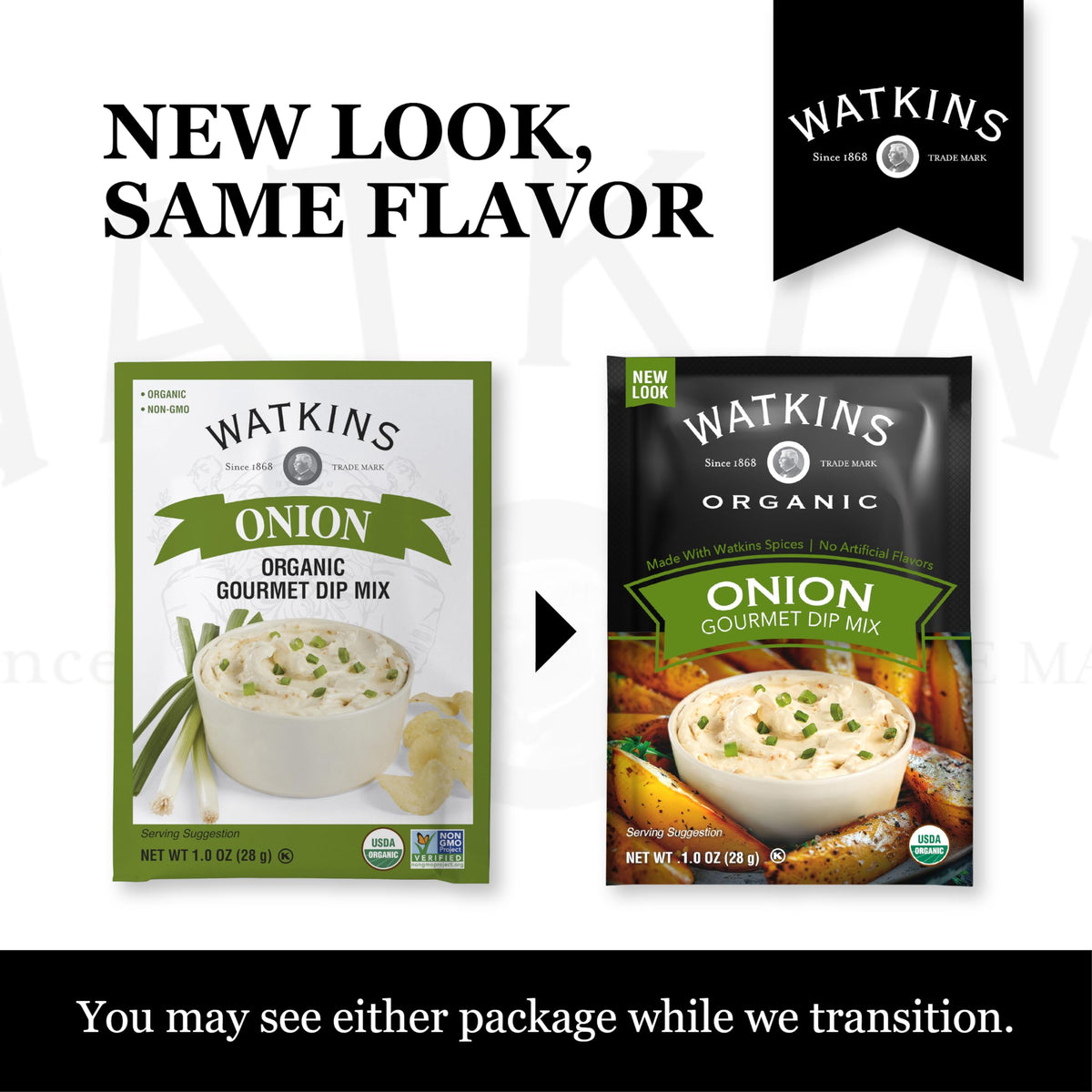 Watkins 12-pack onion dip mix ready to elevate appetizers