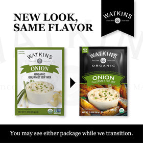Watkins 12-pack onion dip mix ready to elevate appetizers