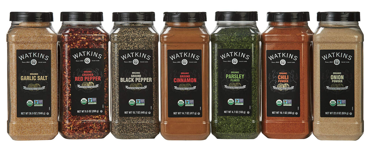 Watkins Organic Oregano leaves close-up, vibrant and aromatic for cooking.