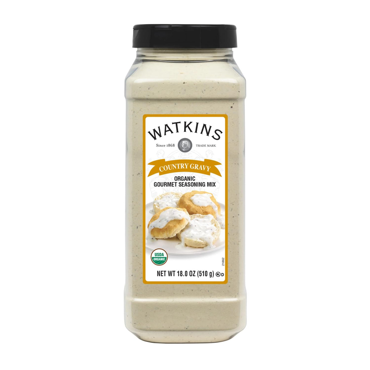 Watkins Organic Country Gravy Mix 18oz pack for quick, flavorful gravies.