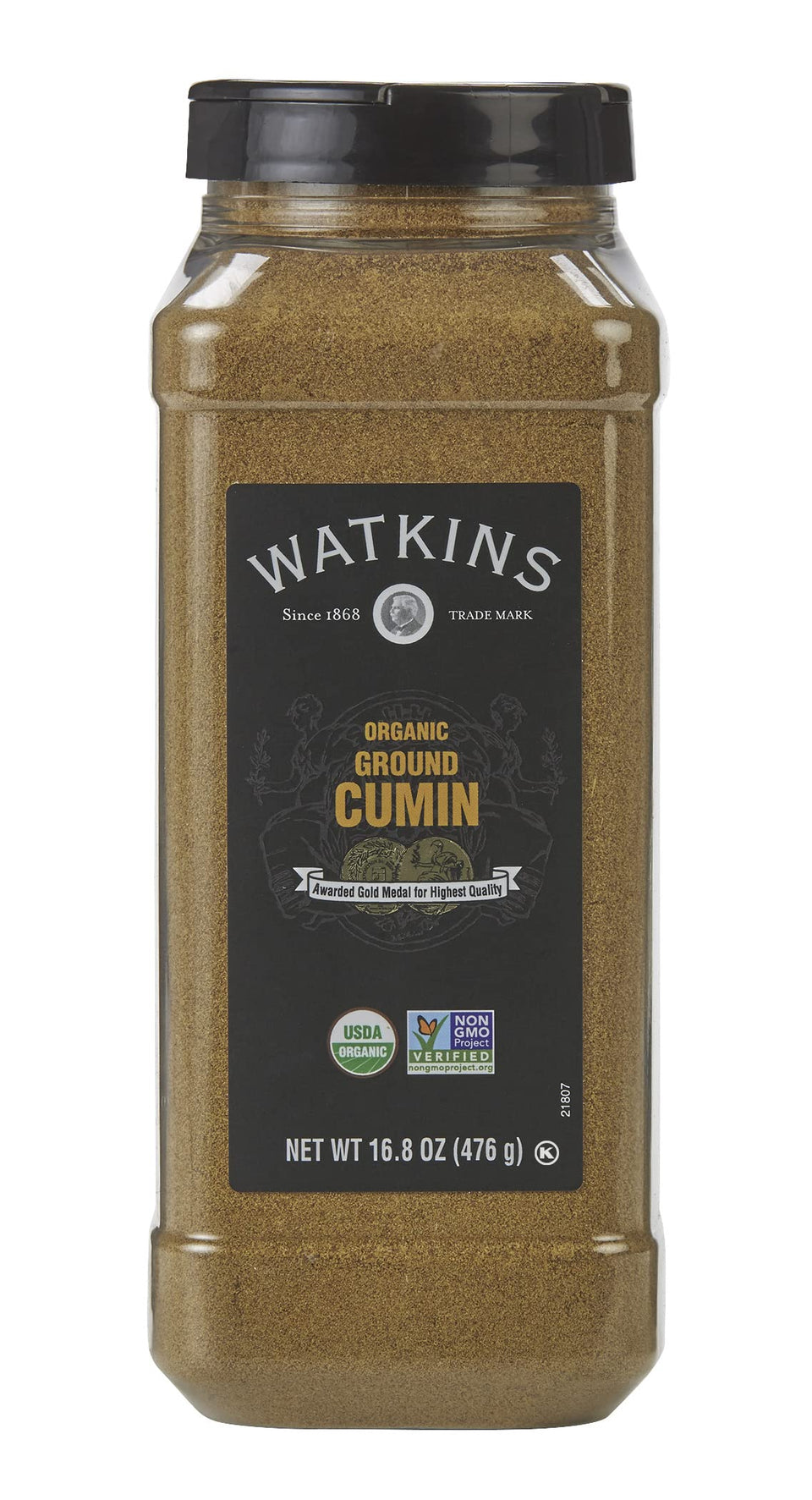 Watkins Organic Ground Cumin jar front for premium everyday flavor