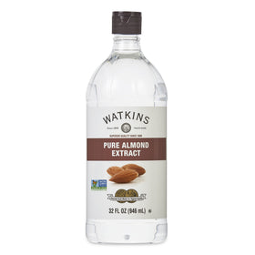 Watkins Pure Almond Extract 32oz bottle ready for baking