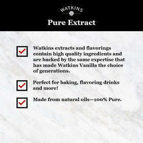 Watkins Pure Almond Extract flavoring drinks and desserts