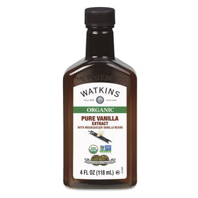 Watkins Pure Vanilla Extract bottle with Madagascar vanilla for rich flavor