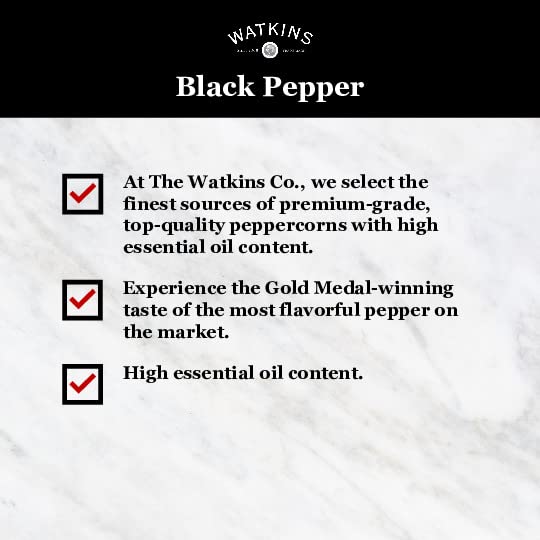 Watkins traditional-excellence badge evokes heritage and reliable flavor