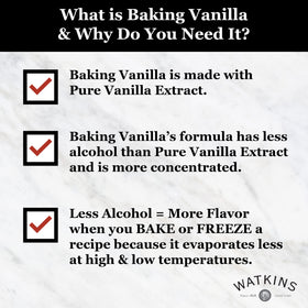 Watkins vanilla bean close-up showing natural seeds for premium, real vanilla notes.