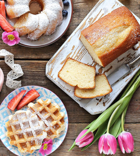 Watkins vanilla extract beside baked dessert idea