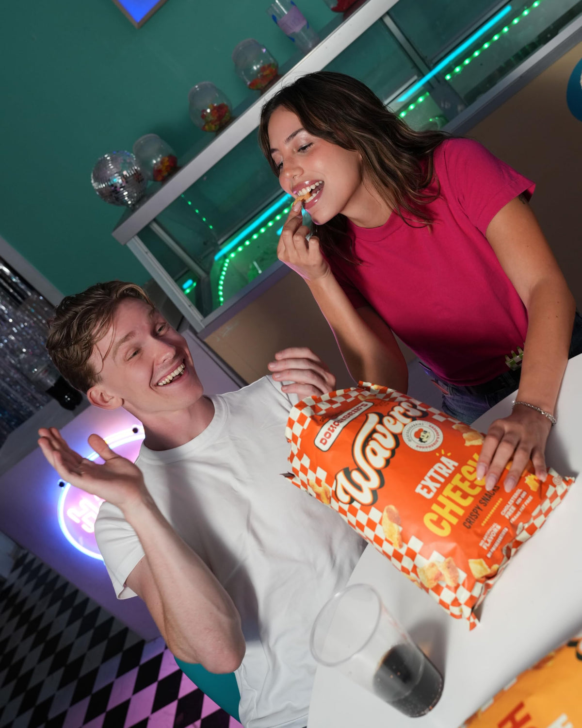 WAVERS Extra Cheesy bag close-up with rich cheese notes