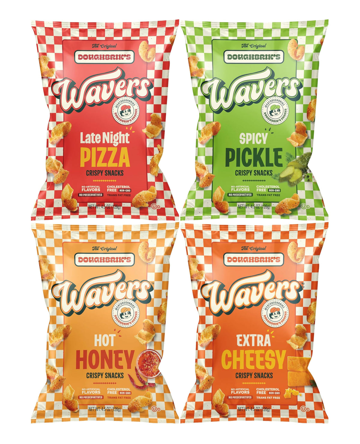 WAVERS Late Night Pizza bag close-up for crave-worthy snacking