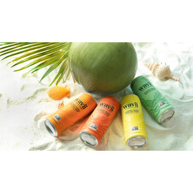 Wavii hydration on the go in a tote bag for travel-friendly refreshment.