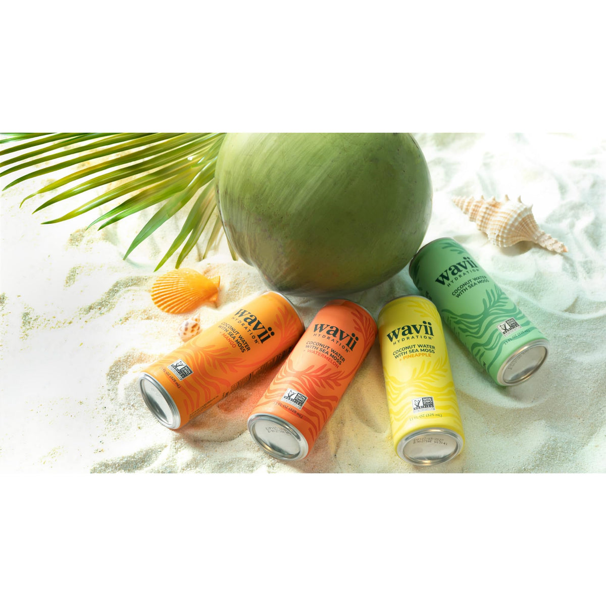 Wavii coconut water sea moss pineapple as smoothie base