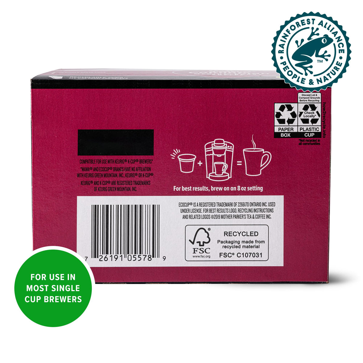 Wawa aroma and flavor invitation to savor chocolate and fruit notes.