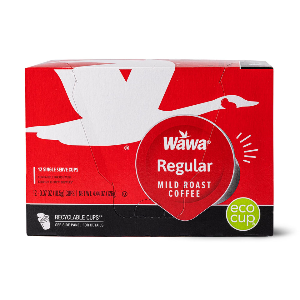 Wawa Mild Roast pods box 12-count for easy everyday brewing.