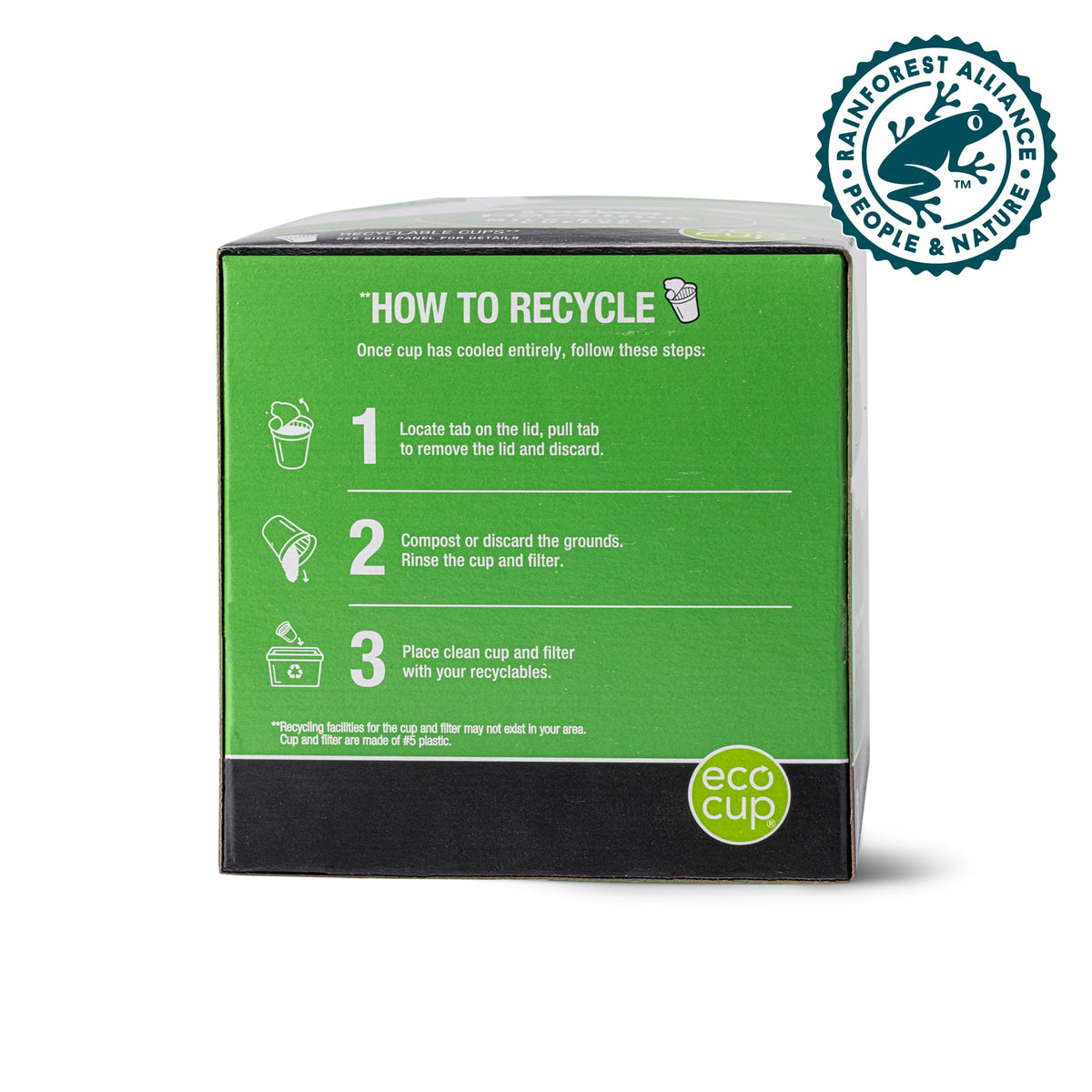 Wawa coffee sourced from Rainforest Alliance-certified farms.