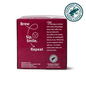 Wawa Rainforest Alliance logo on packaging signaling responsible sourcing.