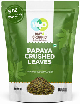 WAY 4 ORGANIC W4O papaya leaf tea pack for fresh home brewing.