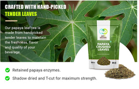 WAY 4 ORGANIC W4O papaya leaf tea being poured for a soothing ritual.