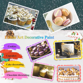 Wayin cake decorating with paint enables bright color on desserts