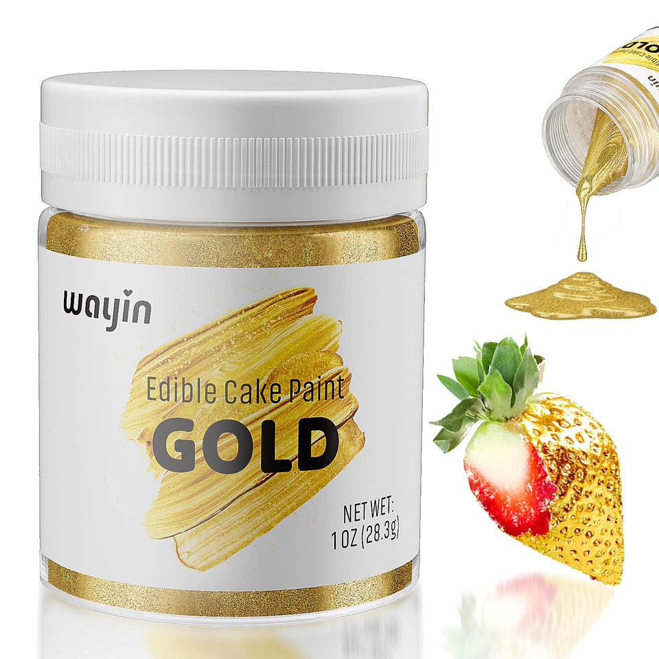 Wayin Gold edible glitter bottle showcases shimmering finish for desserts
