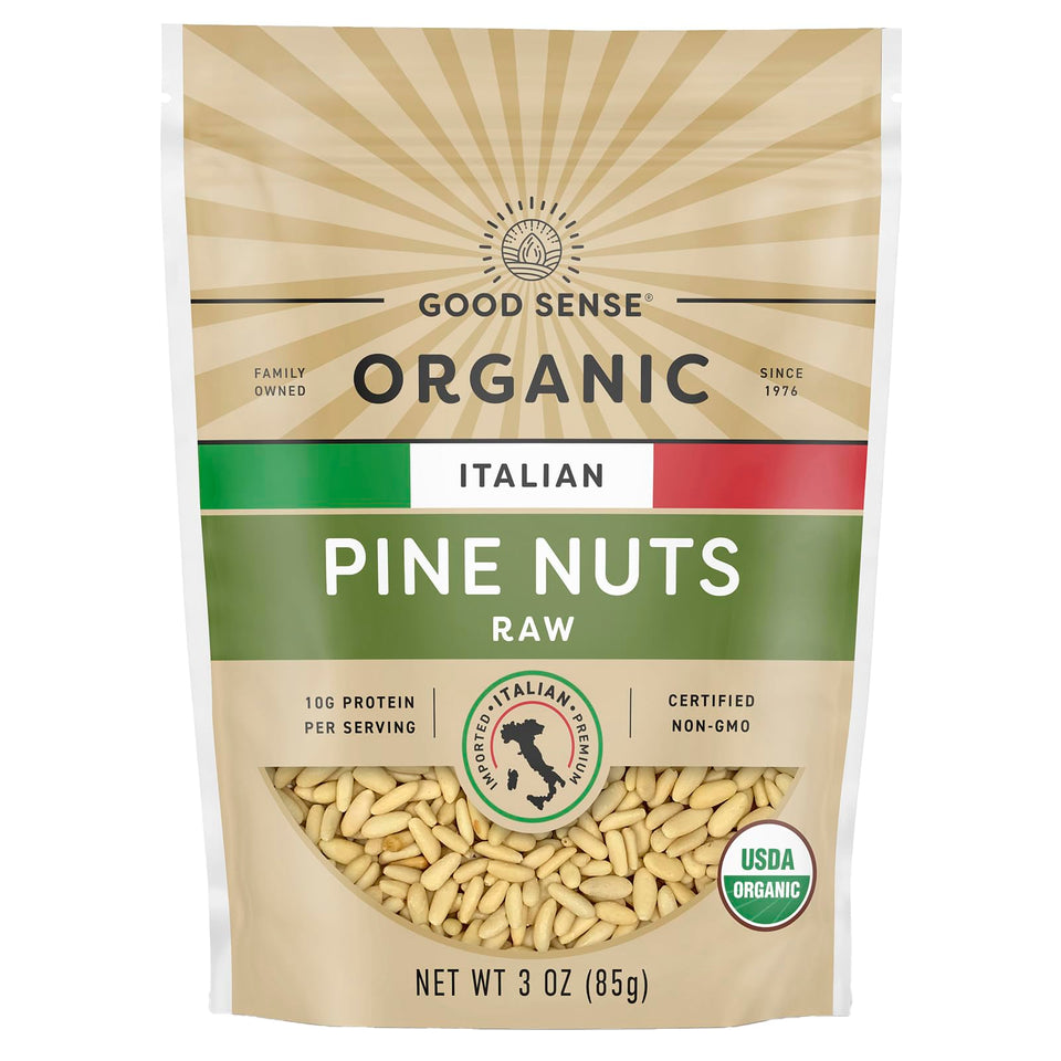 Waymouth Farms Italian pine nuts in a bag, perfect for fresh pesto and salads.