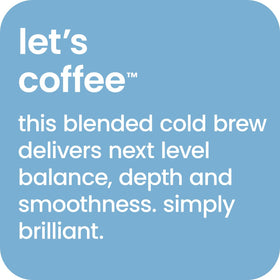 We Are Happy chocolate-note cold brew aroma ready to savor